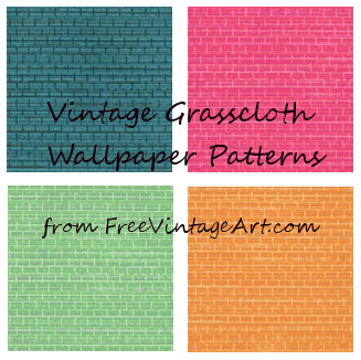 vintage grasscloth wallpaper