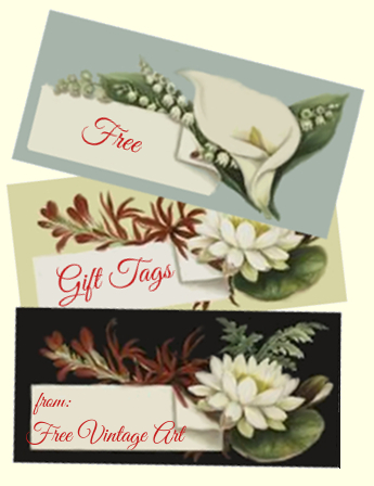 free floral gift tags