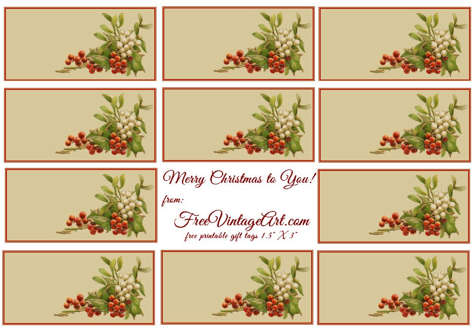 Vintage Christmas Tag Printables easy-free-letter-from-santa-magical-package-christmas-gift-tags