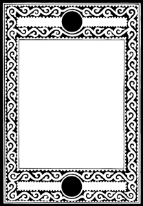 black and white frame