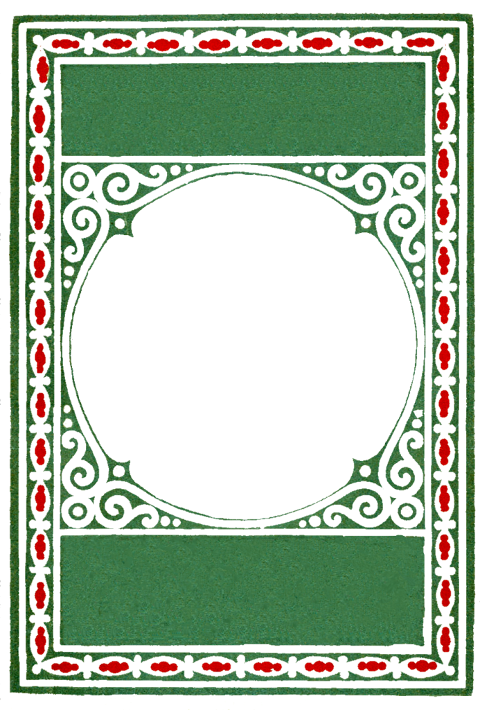 Vintage Christmas Card Template and Frame Vintage Christmas Card Template and Frame