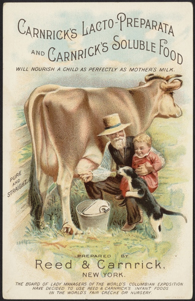 vintage baby food ad for carnricks