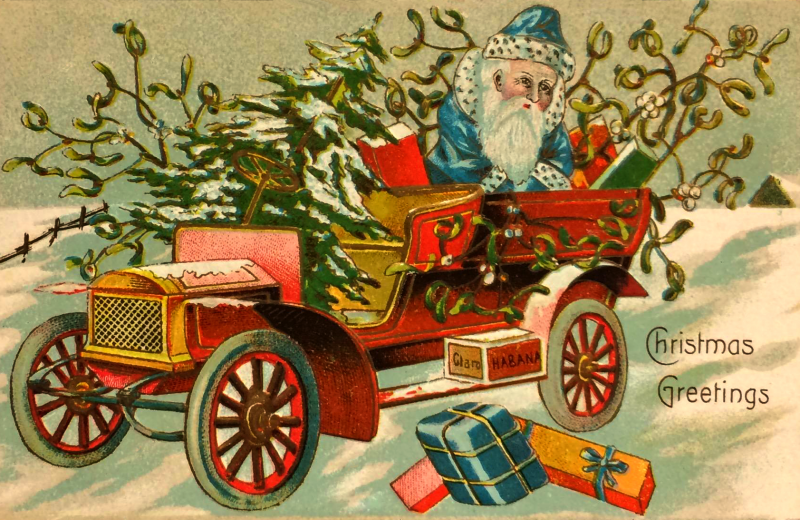 Santa's Car filled with presents