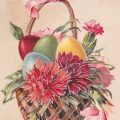 Vintage Easter Basket Greeting Card