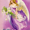 Easter Angel Vintage Clapsaddle Easter postcard