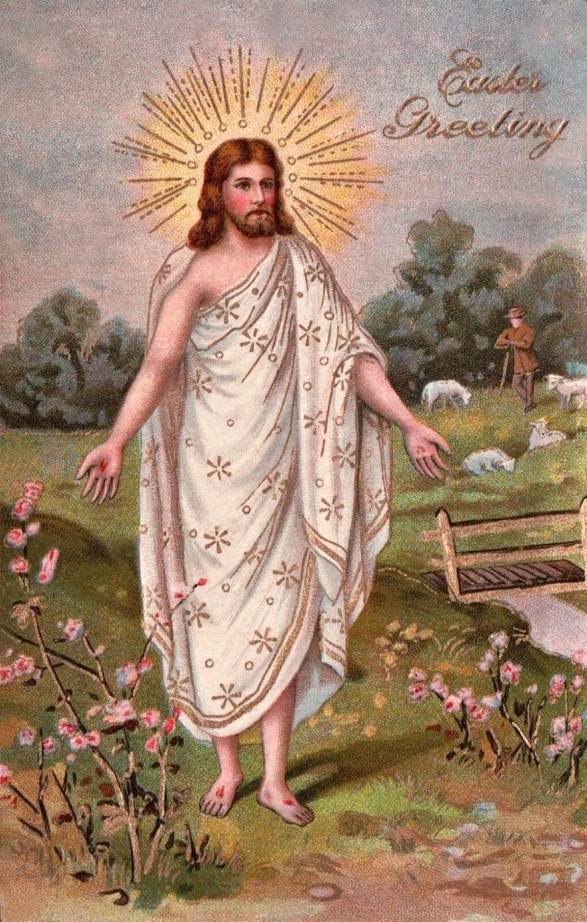 Jesus has Risen vintage postcard