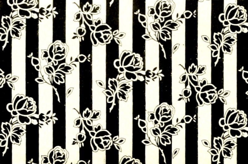 vintage rose stripes wallpaper